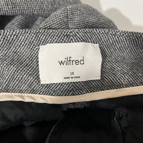 Aritzia Wilfred Effortless Wool-Cashmere-Blend Dress Pants Women's Size 10 - Picture 8 of 14